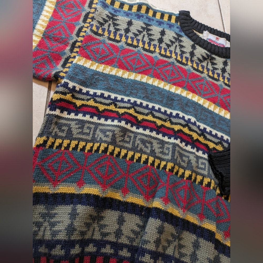 Vintage Obermeyer Ski Denali Style Wool Blend Sweater - Picture 7 of 9